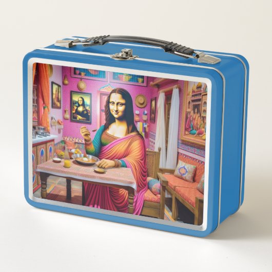 Mona die Indiase voedingsmiddelen eet in het India (Voorkant)
