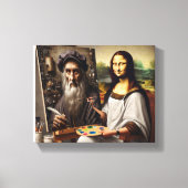 Mona Does da Vinci Canvas Afdruk (Voorkant)