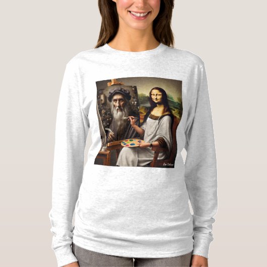 Mona Does Da Vinci dames T-shirt (Voorkant)