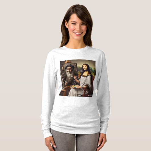 Mona Does Da Vinci dames T-shirt (Voorkant volledig)