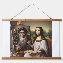 Mona Does da Vinci Hangend Wandkleed