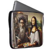 Mona Does da Vinci laptop hoesje Sleeve (Voorkant Rechts)