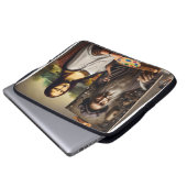 Mona Does da Vinci laptop hoesje Sleeve (Voorkant onderkant)