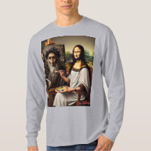 Mona Does da Vinci T-shirt met lange mouwen