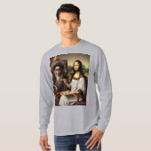 Mona Does da Vinci T-shirt met lange mouwen (Voorkant volledig)