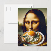 Mona eet een taart briefkaart (Voorkant / Achterkant)