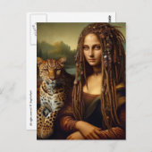 Mona en haar luipaard briefkaart (Voorkant / Achterkant)