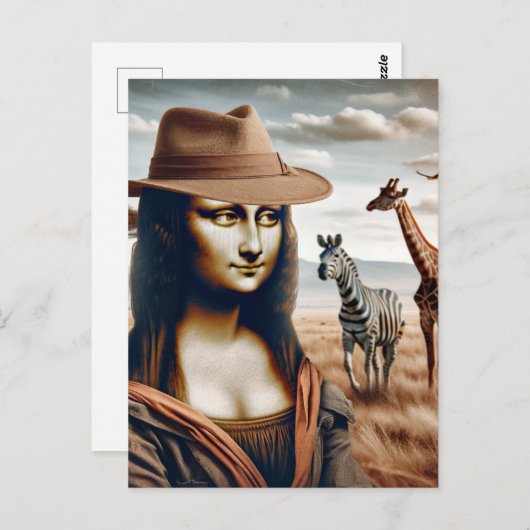 Mona gaat op Safari Briefkaart (Voorkant / Achterkant)