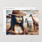 Mona gaat op Safari Briefkaart (Voorkant / Achterkant)