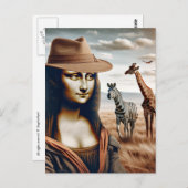 Mona gaat op Safari Briefkaart (Voorkant / Achterkant)