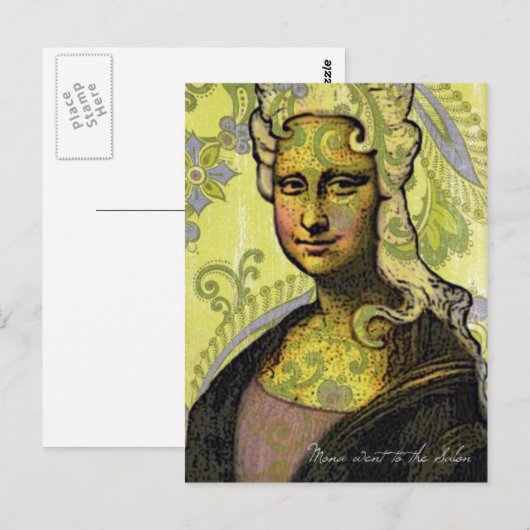 Mona ging naar de Salon Briefkaart (Voorkant / Achterkant)