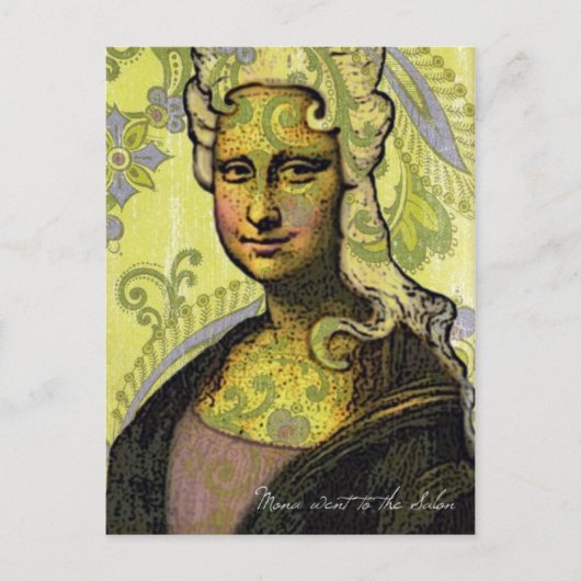 Mona ging naar de Salon Briefkaart (Voorkant)