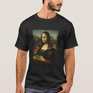 Mona Grappige Schilderij Mooie Vrouw Groene Boon S T-shirt