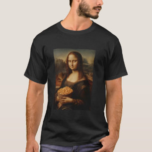 Mona Grappige Schilderij Mooie Vrouw Macaroni Kaas T-shirt