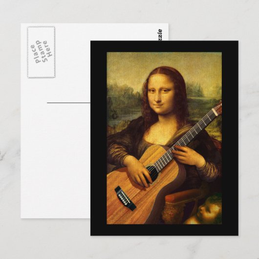 Mona Guitar Briefkaart (Voorkant / Achterkant)