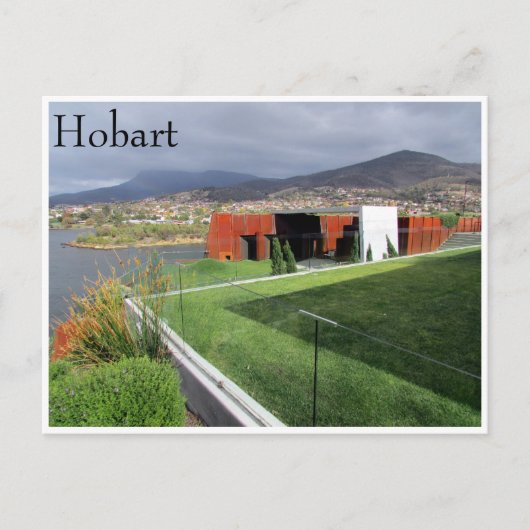 mona hobart grijs briefkaart (Voorkant)