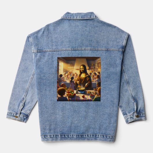 Mona kookt voor kinderen denim jacket (Achterkant)