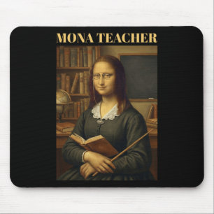 Mona Leraar - Grappige Mona Lisa _1  Muismat