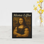 Mona Lifta Bodybuilding Grappig Cadeau Kaart (Gele Bloem)