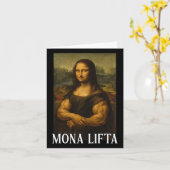 Mona Lifta Bodybuilding Grappig Cadeau Kaart (Gele Bloem)