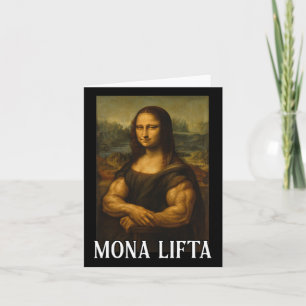 Mona Lifta Bodybuilding Grappig Cadeau Kaart
