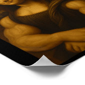 Mona Lifta Bodybuilding Grappig Cadeau Poster (Hoek)