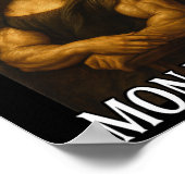 Mona Lifta Bodybuilding Grappig Cadeau Poster (Hoek)