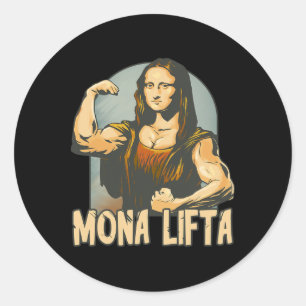 Mona Lifta Geen lift Geen cadeau voor alle pompen Ronde Sticker