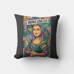 Mona Lisa 2.0 Modern Pop Art Influencer Poster - S Kussen