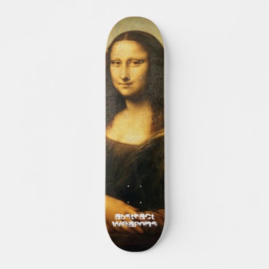 Mona Lisa, Abstracte wapens Persoonlijk Skateboard (Voorkant)
