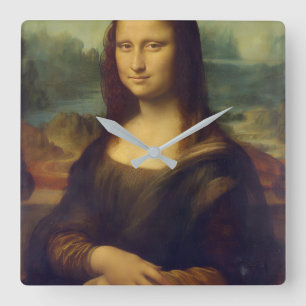 Mona Lisa Acryl Vierkante Wandklok