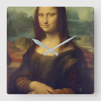 Mona Lisa Acryl Vierkante Wandklok