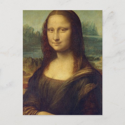 Mona Lisa Afbeelding Ledge Briefkaart (Voorkant)