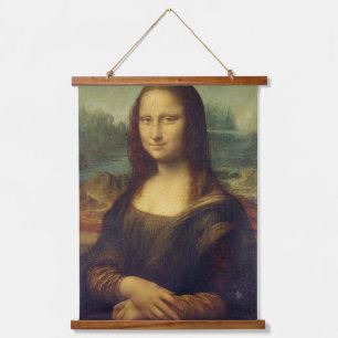 Mona Lisa Afbeelding Ledge Hangend Wandkleed