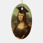 Mona Lisa Afstudeerhoed Keramisch Ornament (Rechts)