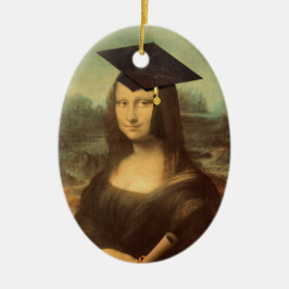 Mona Lisa Afstudeerhoed Keramisch Ornament