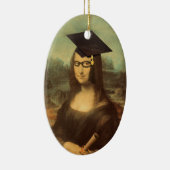 Mona Lisa Afstudeerhoed Keramisch Ornament (Rechts)