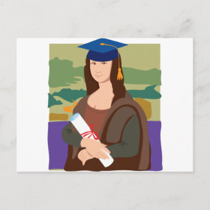 Mona Lisa Afstuderen Aankondigingskaart