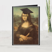 Mona Lisa Afstuderen Afstudeerder Pet Kaart (Voorkant)