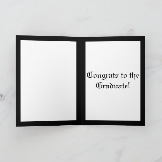 Mona Lisa Afstuderen Afstudeerder Pet Kaart (Binnen)