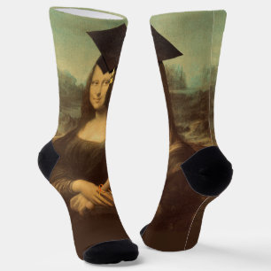 Mona Lisa Afstuderen Afstudeerder Pet Sokken