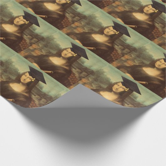 Mona Lisa Afstuderen Cadeaupapier (Hoek)
