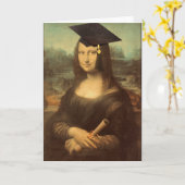 Mona Lisa Afstuderen Kaart (Gele Bloem)