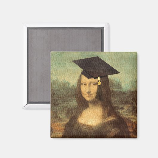 Mona Lisa Afstuderen Magneet (Voorkant / Achterkant)