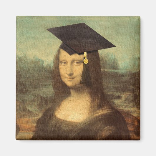 Mona Lisa Afstuderen Magneet (Voorkant)