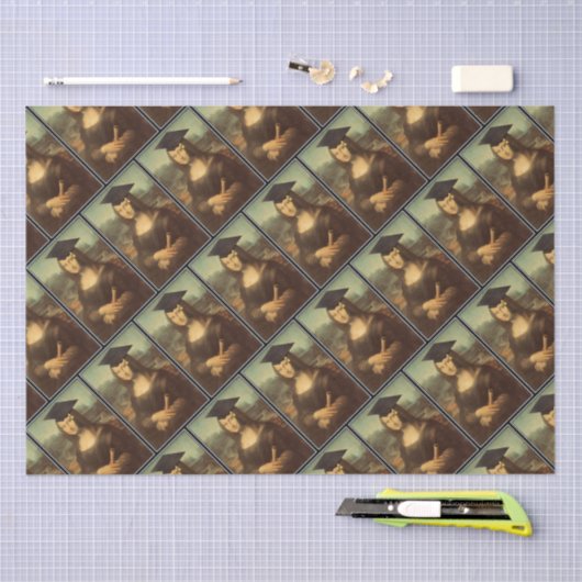 Mona Lisa Afstuderen Tissuepapier (Craft)