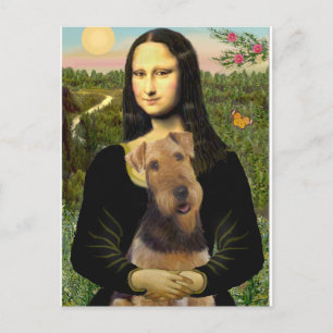 Mona Lisa - Airedale Terrier (#1 ) Briefkaart