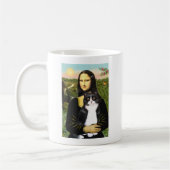 Mona Lisa - Am SH zwarte en witte kat Koffiemok (Links)