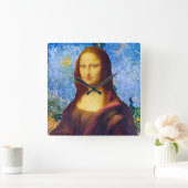 Mona Lisa and Van Gogh  Vierkante Klok (Huis)