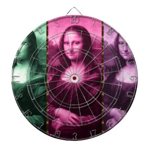 Mona Lisa Animal Print Green Roze Paars Dartbord